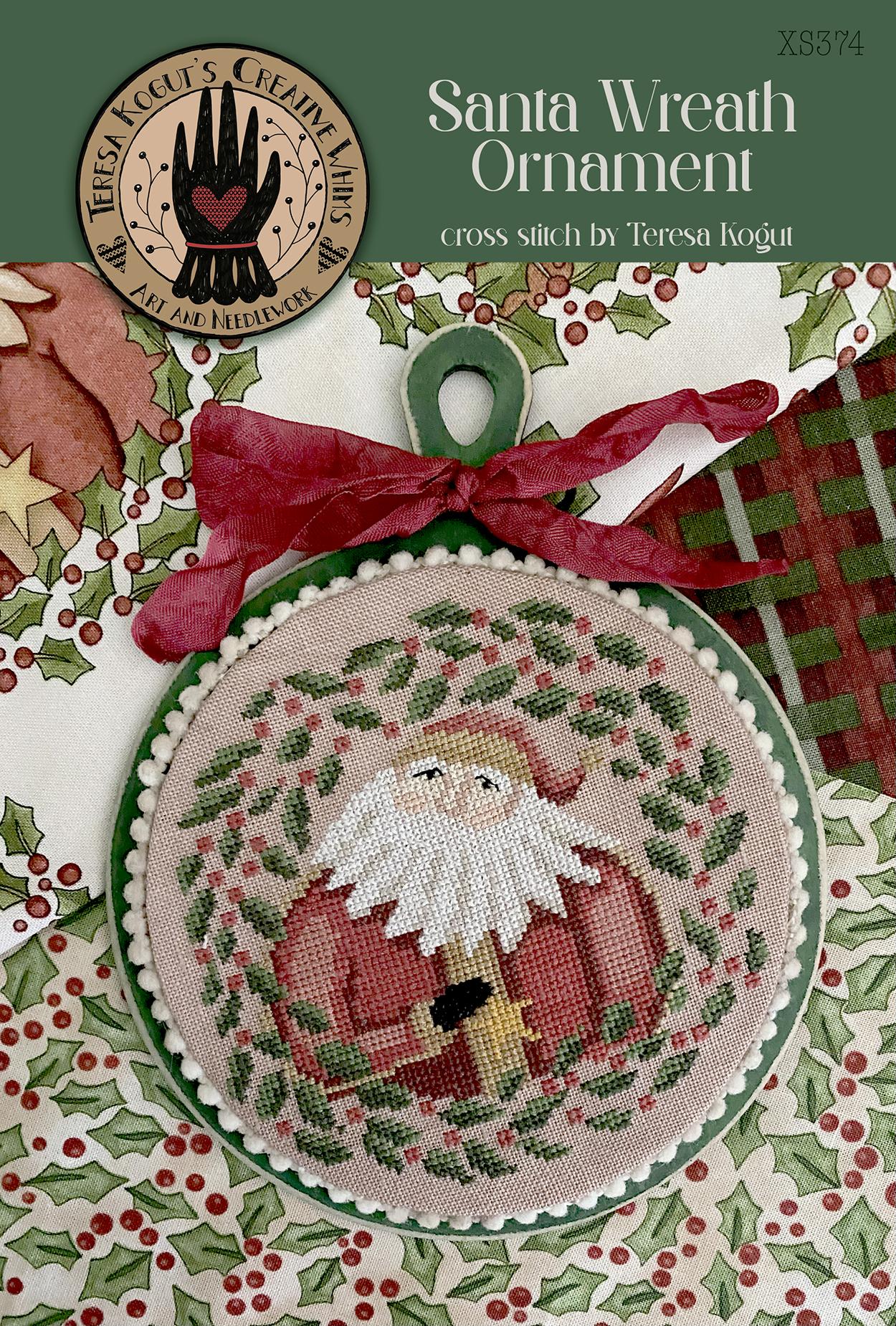 Teresa Kogut - Santa Wreath Ornament 2025 NEW RELEASE